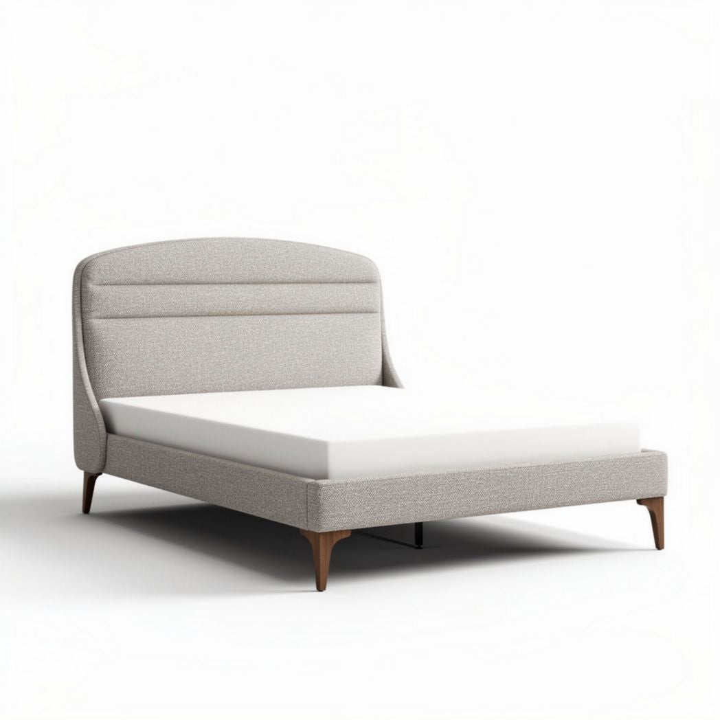 Letto matrimoniale in tessuto per camera da letto – 200 x 160 x 30 cm