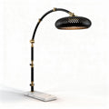 Lampada da terra in metallo con base in marmo per illuminazione interna – 60 x 30 x 150 cm
